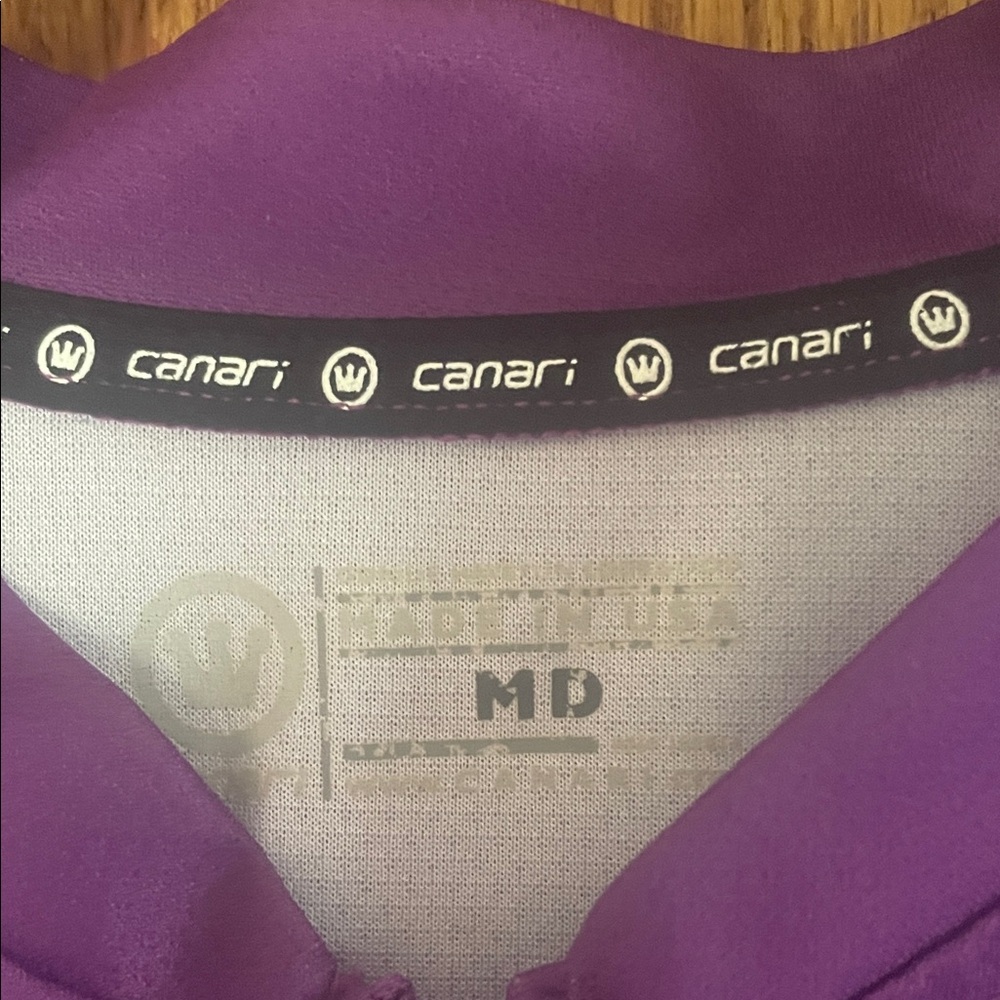 Canari Purple Zip-Up CyclingTop - Picture 2 of 12